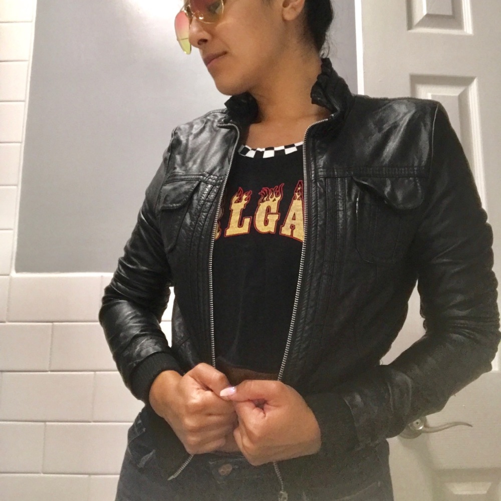 Arden B pleather jacket